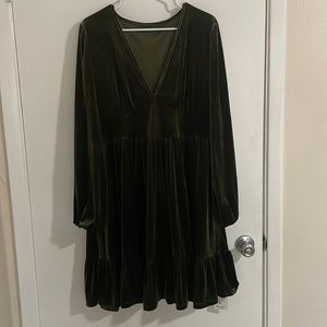Velvet tiered Dress